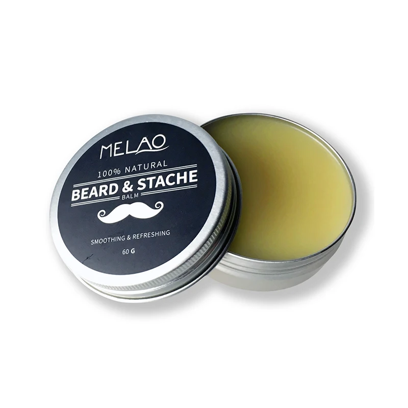 

MELAO Beard & Mustache Balm / Oil / Wax / Leave In Conditioner Natural Conditioning that Soothes Itching, Wax color