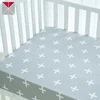 Microfiber cross printed unique baby bedding sets organic crib sheets