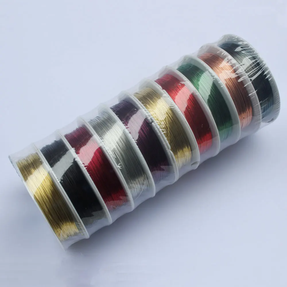 Versatile Colorful Bare Copper Wire Making Beading Jewelry Wire,0.3mm