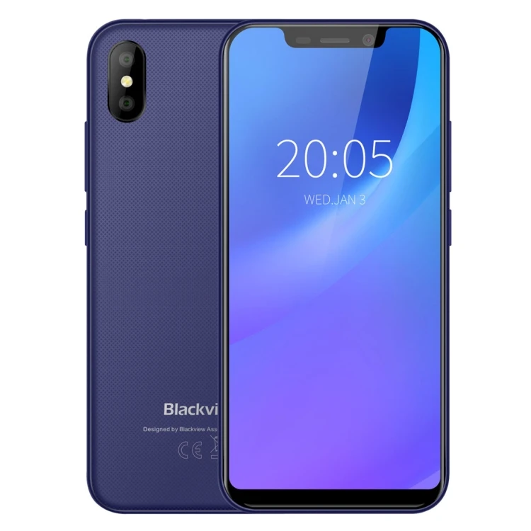 

2019 Newest Arrival Android Smart Phone Blackview A30, 2GB RAM & 16GB ROM MTK6580A Quad Core up to 1.3GHz Mobile Phone