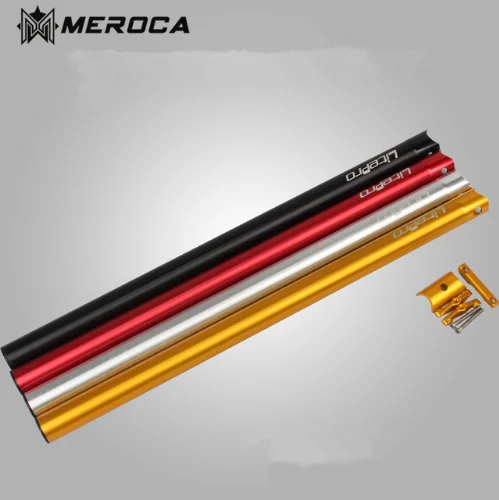 

Folding bike CNC seat post super light seat tube 33.9 * 600mm plum tube seatpost, Black silver red gold