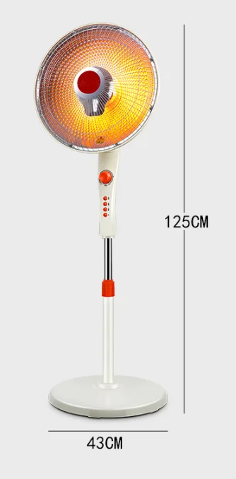 Standing carbon fiber electric fan heater adjustable Freestand fan shaped Oscillating 900w infrared heater