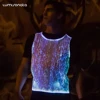 Luminous fiber optic man vest luminous led light up sexy dance costume