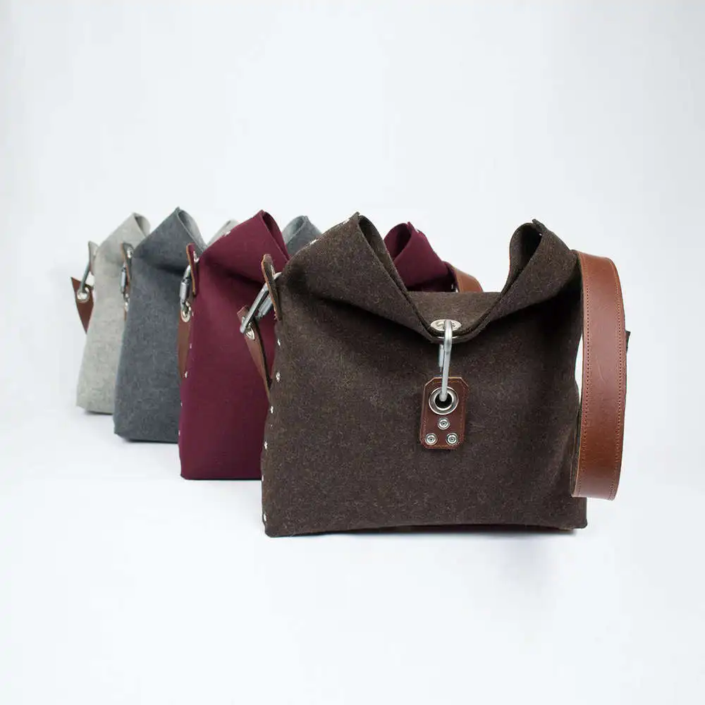 

2020 Wholesale Oem Latest Design felt Ladies handbag women bag, Customized