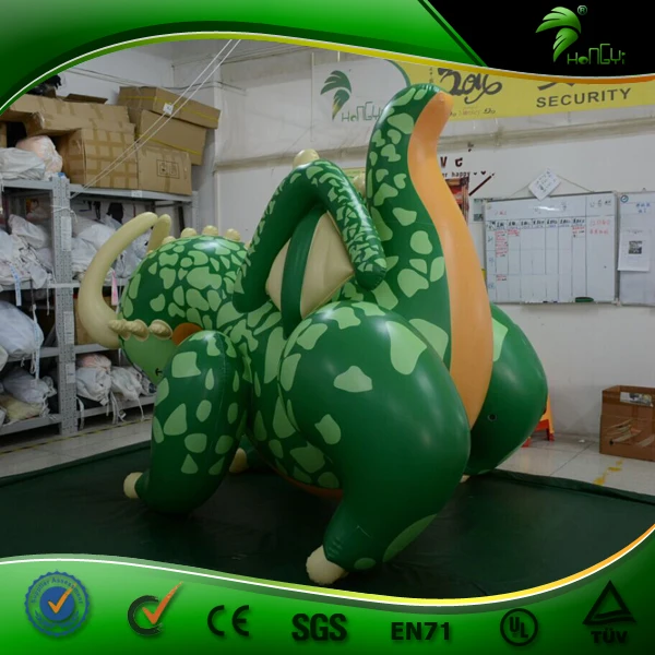 Inflatable Green Dragon Cartoon Figures Inflatable Dragon Sex Toy