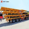 factory price new 40ft flatbed gooseneck container chassis semi trailer