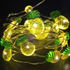 Pineapple Fairy Light for Beach Party Summer Holiday Tent Wedding Birthday Bedroom Remote led string lights battery powered