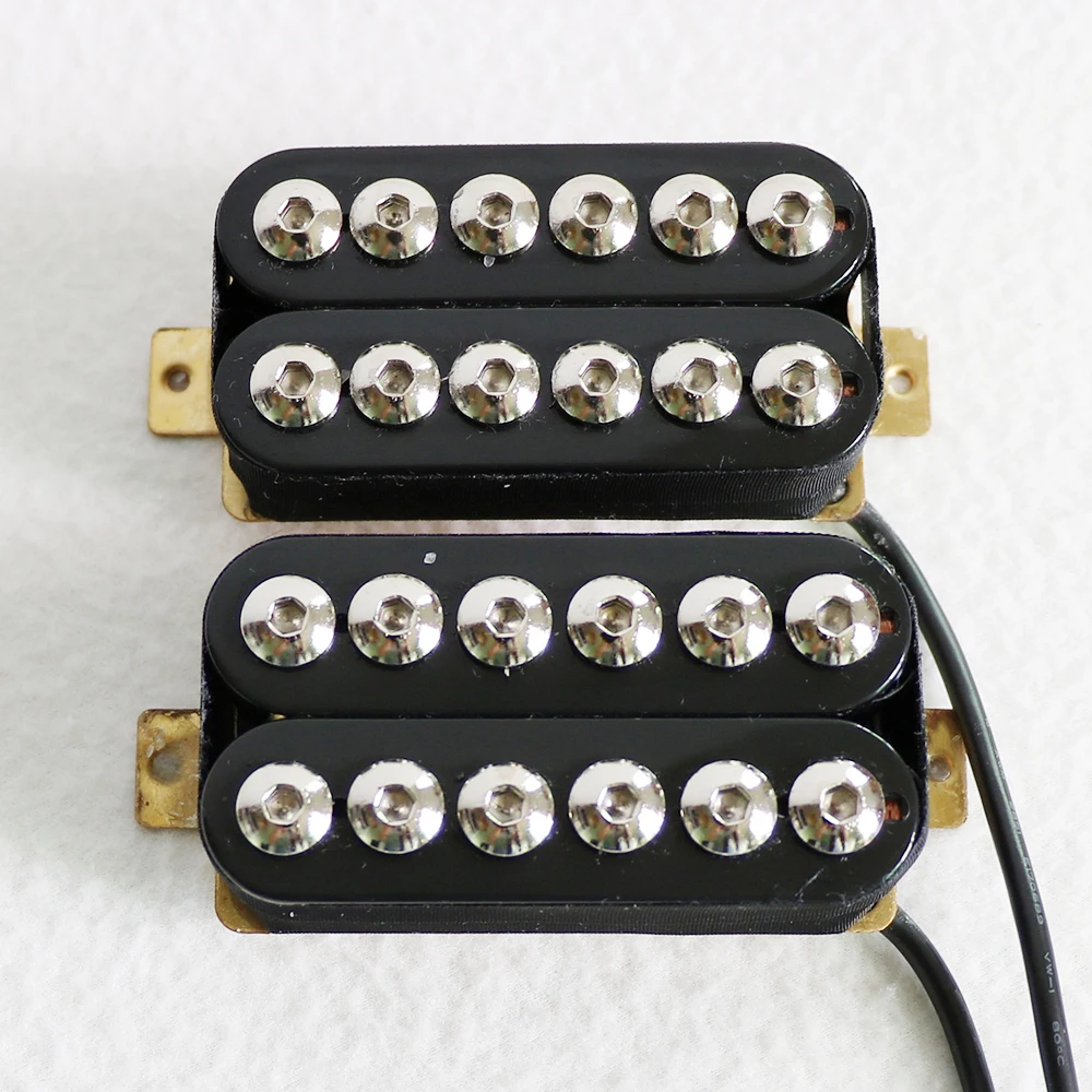 

One Set Invader Humbucker Pickup in Black Bobbin Electric Guitar Electronics