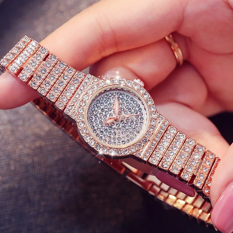 

High quality fashion full diamond lady watch