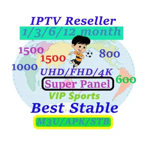 Africa India Asia 5000 IPTV channels 4000 VOD Malaysia Thailand Indonesia Philippines Europa reseller panel M3U 1 3 6 12 months