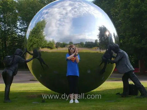 Stainless Steel Fountain Sphere Sculpture