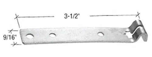 C.R. LAURENCE LLS6 CRL 3-1/2" Stamped Steel Lite-Lift Spiral Balance Foot for Heavy Duty Lite-Lift Balances C.R. Laurence
