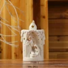 Holiday Splendor Holy Family Ceramic Nativity with LED Light