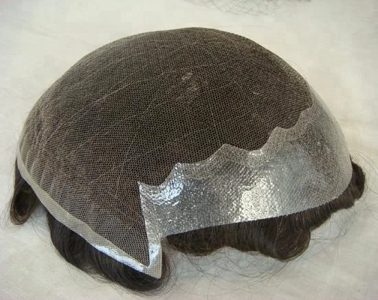 

6 inch length, 8x10 human hair toupee in stock, stock toupee for men