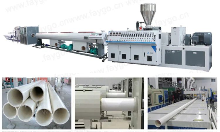 “Good design high performance upvc pvc electric conduit pipe manufacturing making machine”/