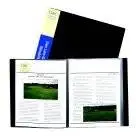 C-Line Bound Sheet Protector Presentation Book - 12-Pocket44; Black