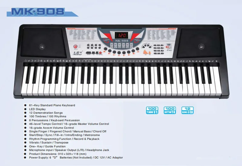 Superb NJS800 Digital Electronic Keyboard stand & Headphones  FREE DELIVERY 