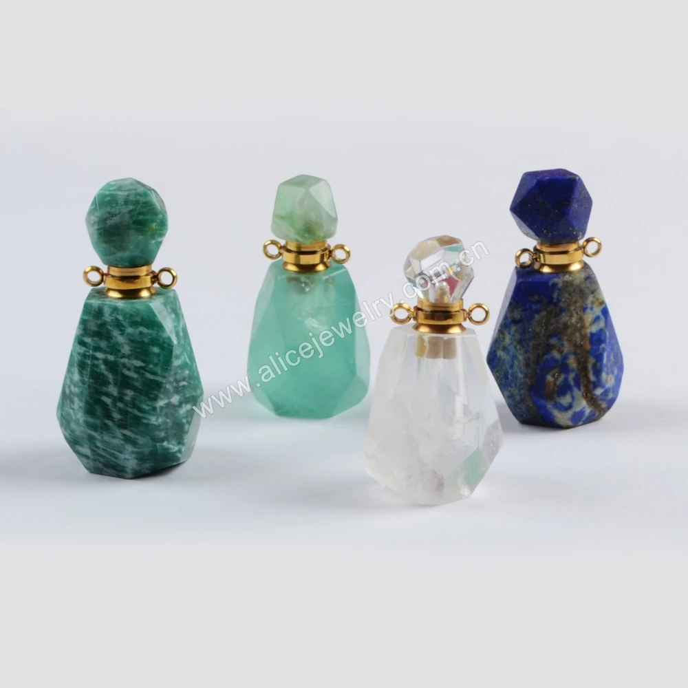 

WX1170 Natural gemstone perfume bottle pendant wholesale