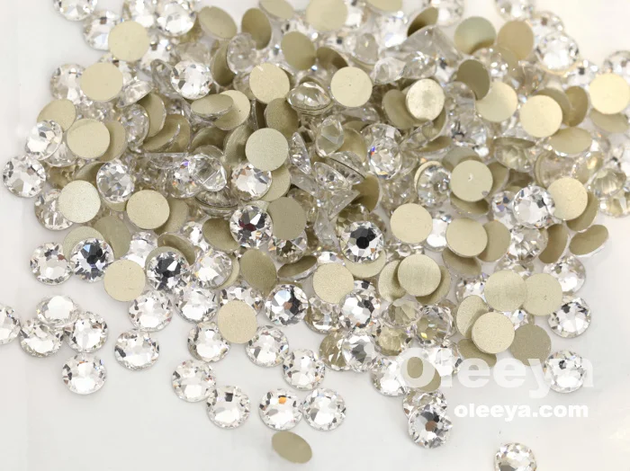 Wholesale Garment Accessory Non Hot Fix Crystal Stone SS16 Emerald AB Flat Back Crystal Rhinestone Beads