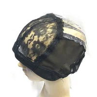 

Lace Wig Caps For Making Wigs Hot Selling Hair Weaving Net Stretch Adjustable Wig Cap Color Black