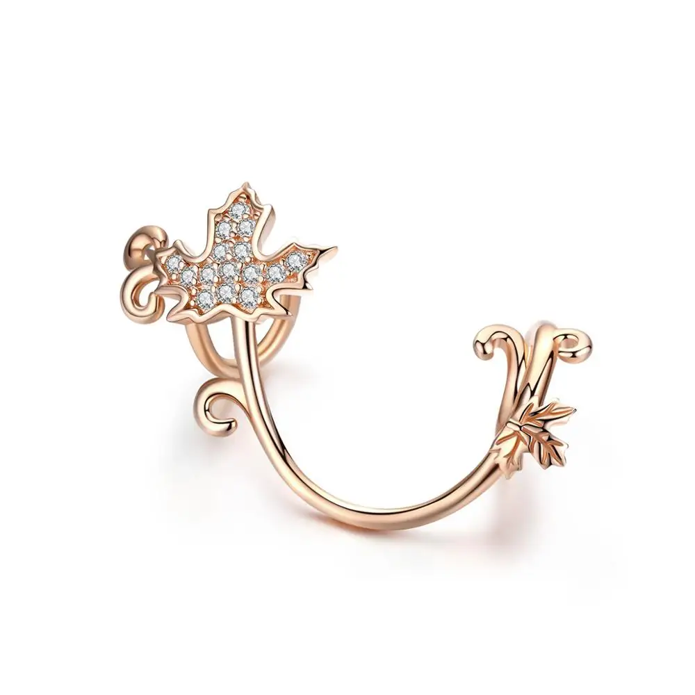 

New Arrival Rose Gold Color Maple Charm for European Women Silver Charm