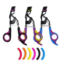 

New Arrival Attractive Double Colors Plastic Parts Eyelash Curler Applicator