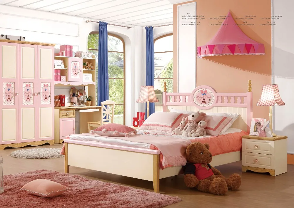 热卖新款彩色地中海风格现代梦想儿童房家具儿童卧室