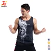 Sleeveless T Shirt Gym Wear Custom Mens Sublimated Skull Printing Bodybuilding Tank Top