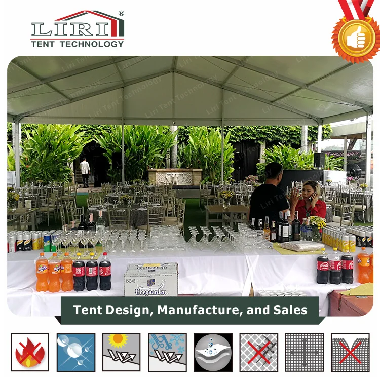 fire retardant marquee catering party tent for outdoor event