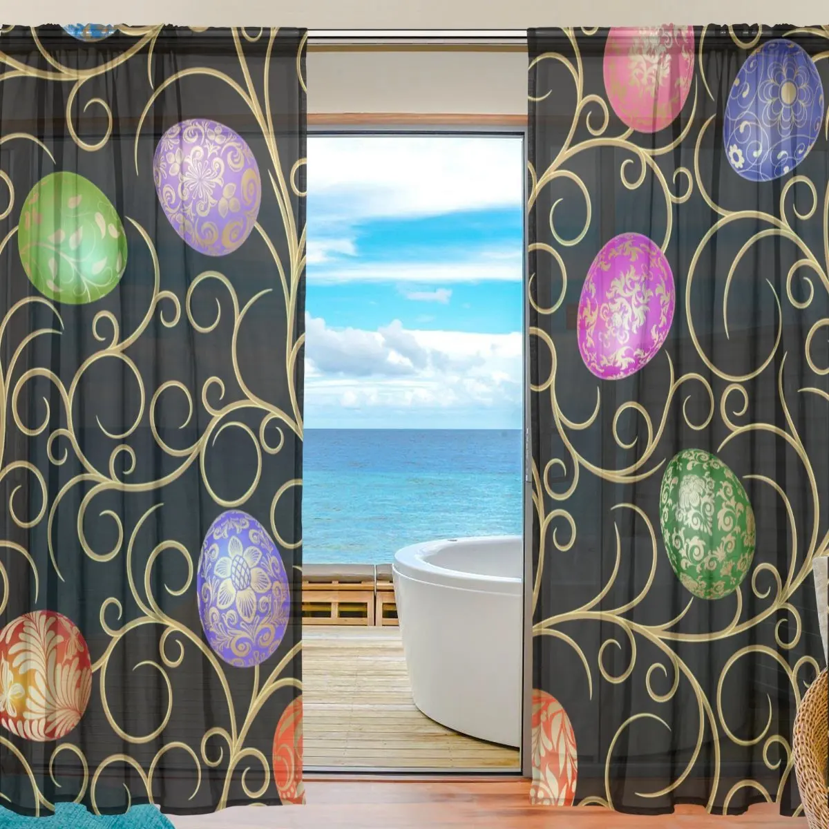 Curtains Window Treatments Baby Seulife Window Sheer Curtain