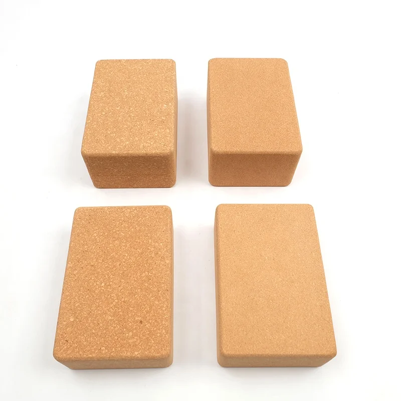 
Natural Eco-friendly Custom Logo Cork Yoga Blocks cork non Toxic Yoga Bricks 