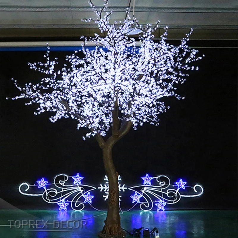 

LED lighted large outdoor artificial cherry blossom trees