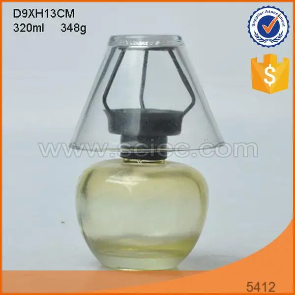 Custom Empty Jar Glass Bottle Lamp Glass Oil Lamp / Oil Lamp Wicks