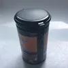 High quality Airtight coffee tin with degassing valve and transparent plastic lid