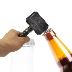 Image of Silver Beer Bottle Openers Multifunction Hammer Of Thor Shaped, Thor Hammer Bottle Opener Beer Opener