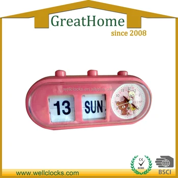 Automatic Day Date Calendar Flip Desk Clock Cute Flip Clock Buy