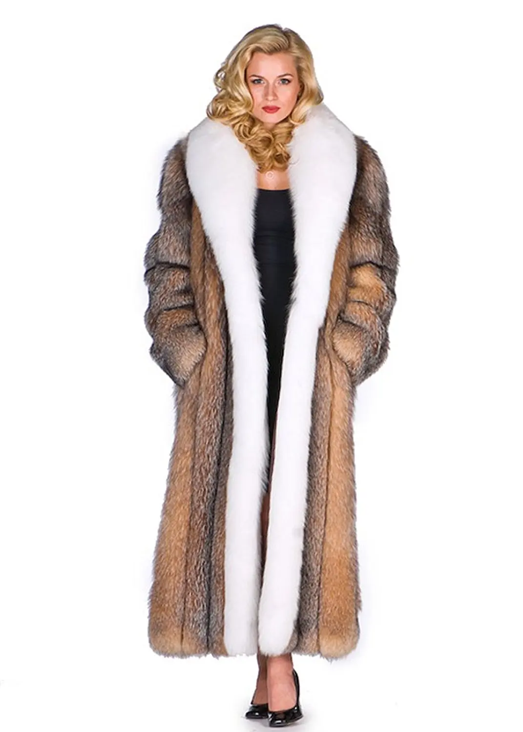 White Fox fur Coat