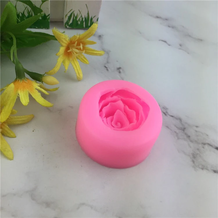 3d Mini Rose Silicone Fondant Mold For Cake Decoration Buy Rose