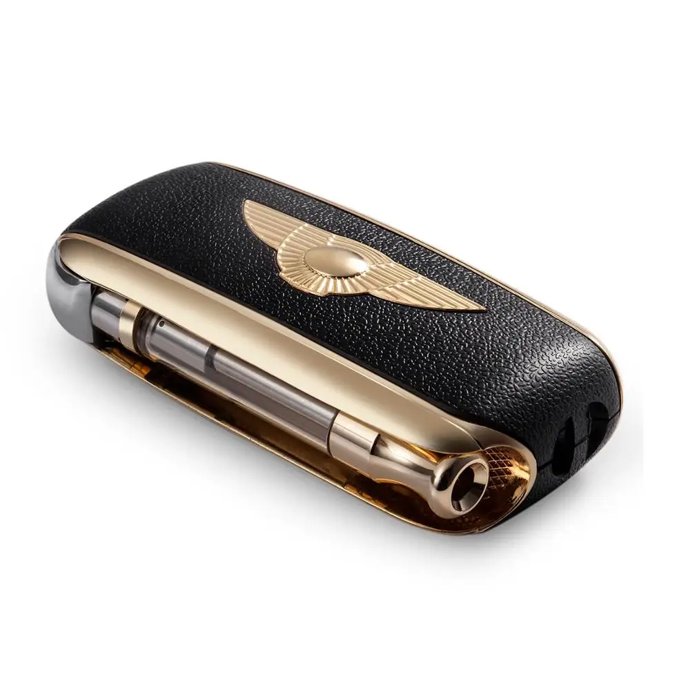 

Katady design H key cbd battery Custom LOGO 510 ego battery filp pen, Black;silver;golden