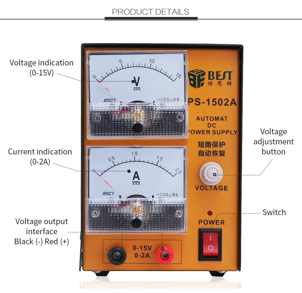 BST-1502A 12v 2a Best Brand ODM power supply