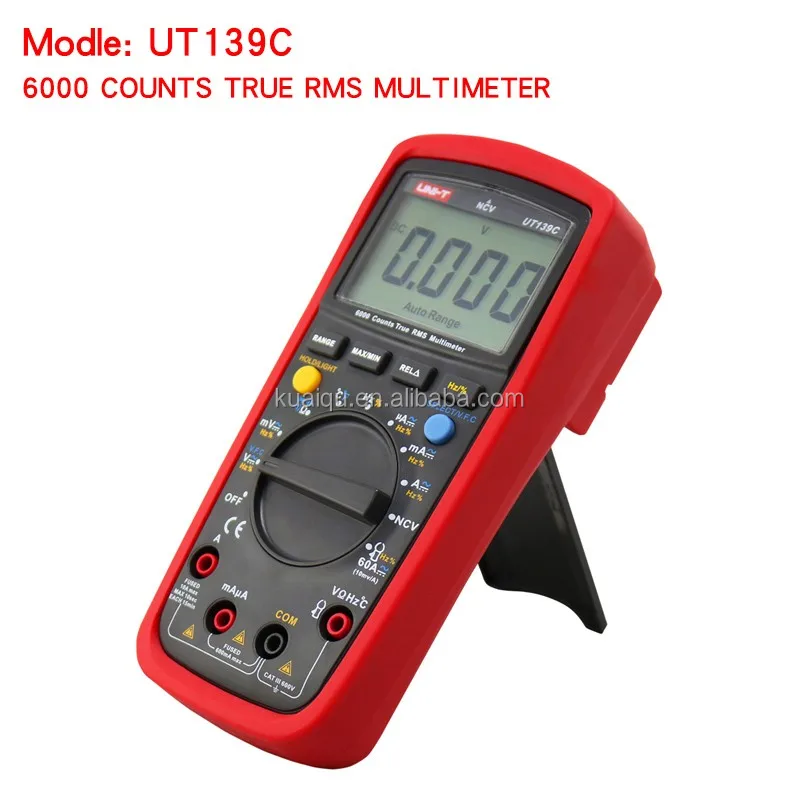 Unit Ut139c True Rms Digital Multimeter Auto Range Dc Ac Voltage
