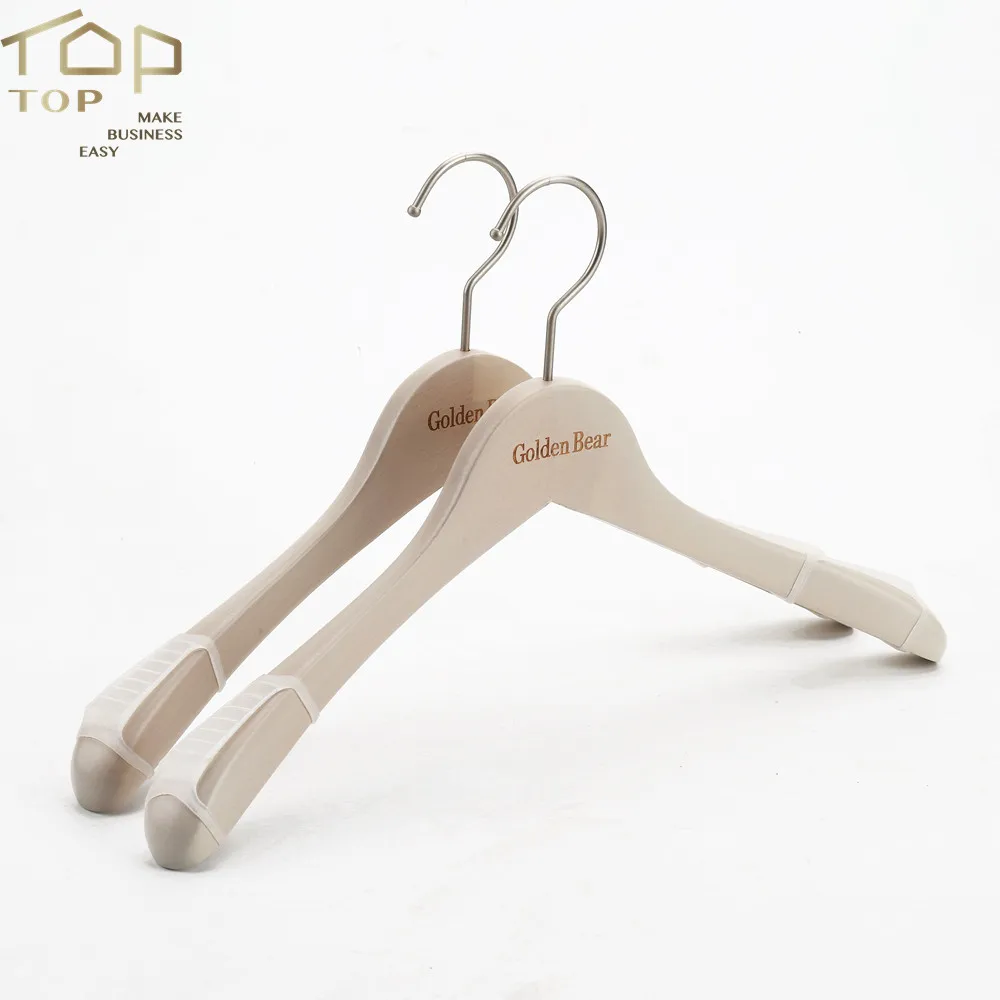 Hanger Clothes Wood Clothes Hanger Rack Bamboo Hanger Stand Natural