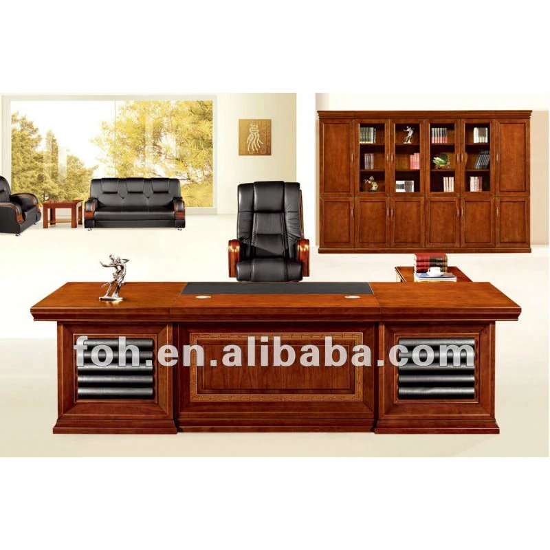 9 2feet Luxury Mahogany Large Office Desk Fohs A2892 Mahogany Large Office Desk Fohs A2892
