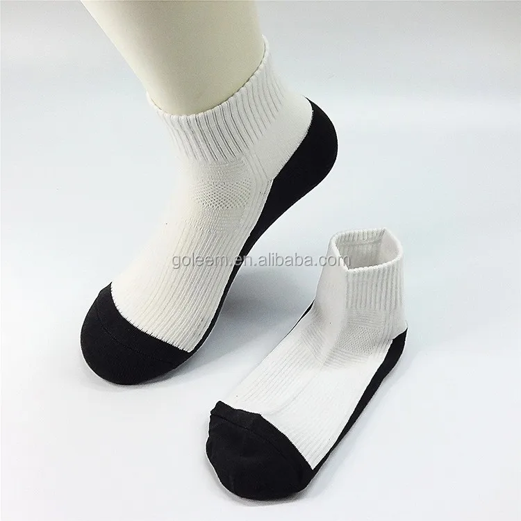Mens Custom White With Black Bottom Socks Buy Mens Custom White With