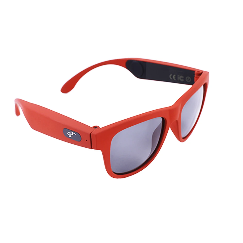 

2019 Shenzhen outdoor glasses bluetooth bone conduction wireless sunglasses for sport, Red;blue;black