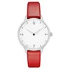 New wrist watch luxury red genuine leather strap lady with miyota 2025 movement for women