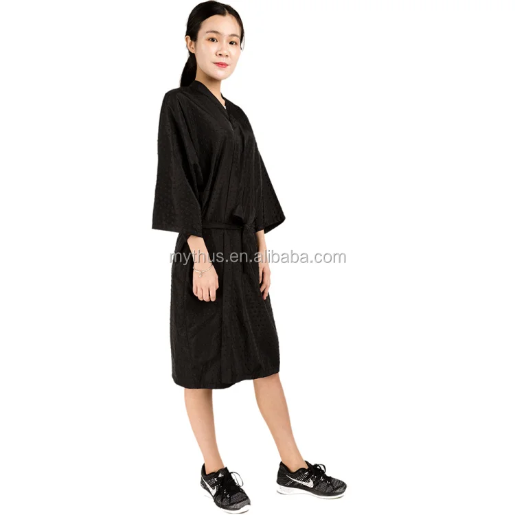 Barber Hairdressing Salon Robe Women Barbers Gown Polyester Salon ...