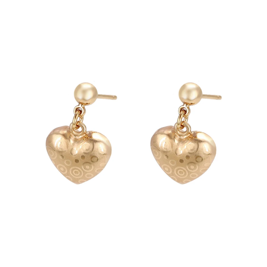 

96877 xuping gold 18k color drop new design for women heart shape earring