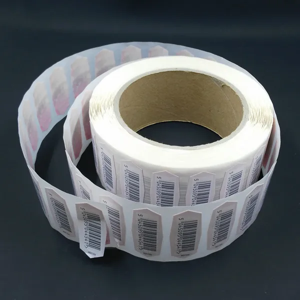 双面贴纸四边印刷贴纸白色 pp 双层不干胶标签