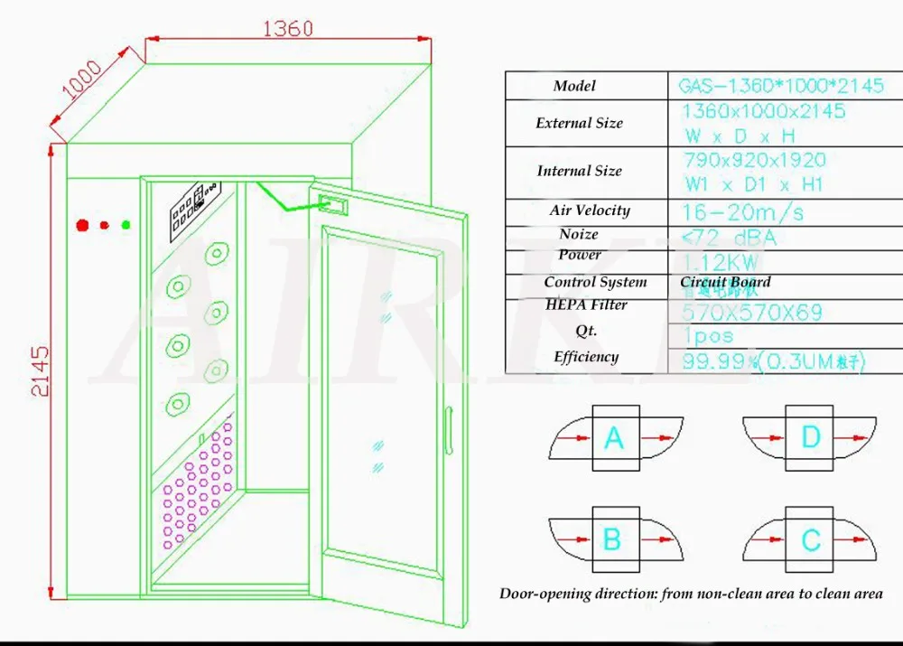 Interlocking Air Shower Design Cleanroom Air Shower Buy Laminar Air